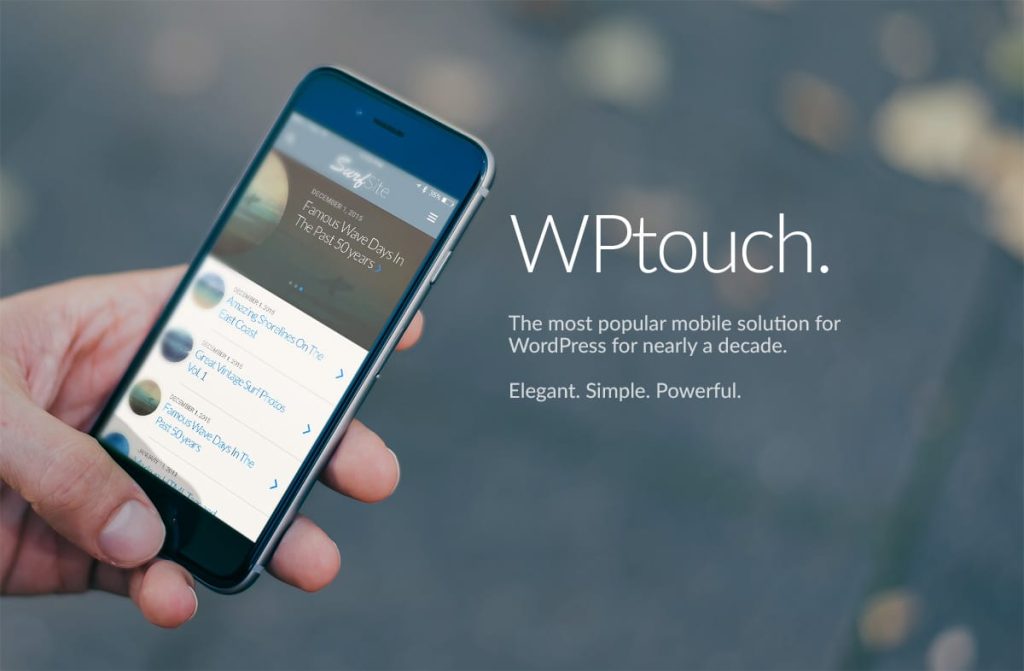 wptouch بهترین افزونه رایگان ایجاد نسخه موبایلی وب سایت
