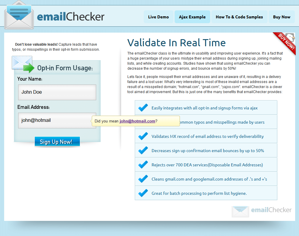 اسکریپت بررسی ایمیل EmailChecker